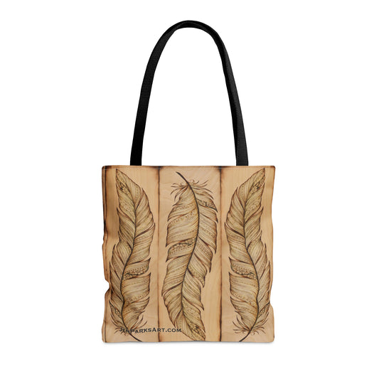Art Tote Bag Golden Feather