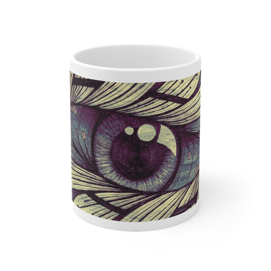 Eye of the beheld Blue Mug