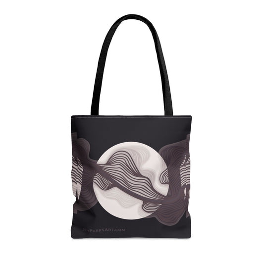 Art Tote Bag Moon Flow