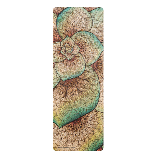 Art Yoga Mat Succulent