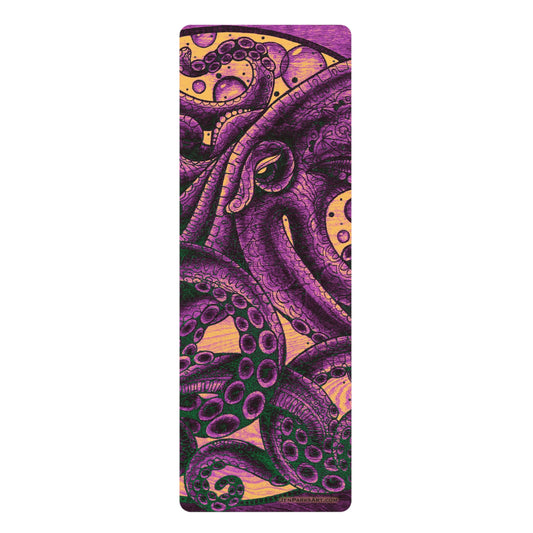 Art Yoga Mat Octopus Purple
