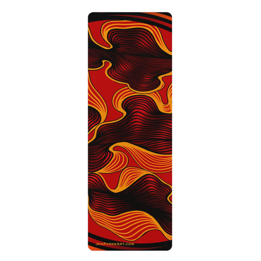 Art Yoga Mat Fire Dance