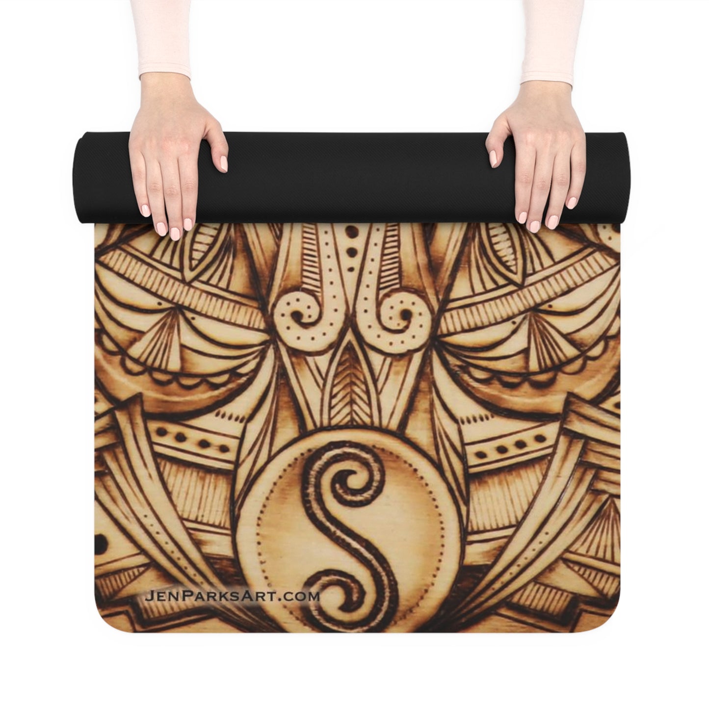 Art Yoga Mat Eye Follow Directions