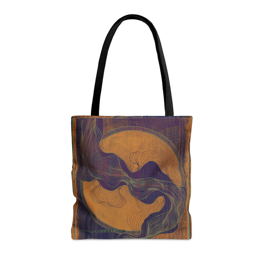 Art Tote Bag First Flow Teal