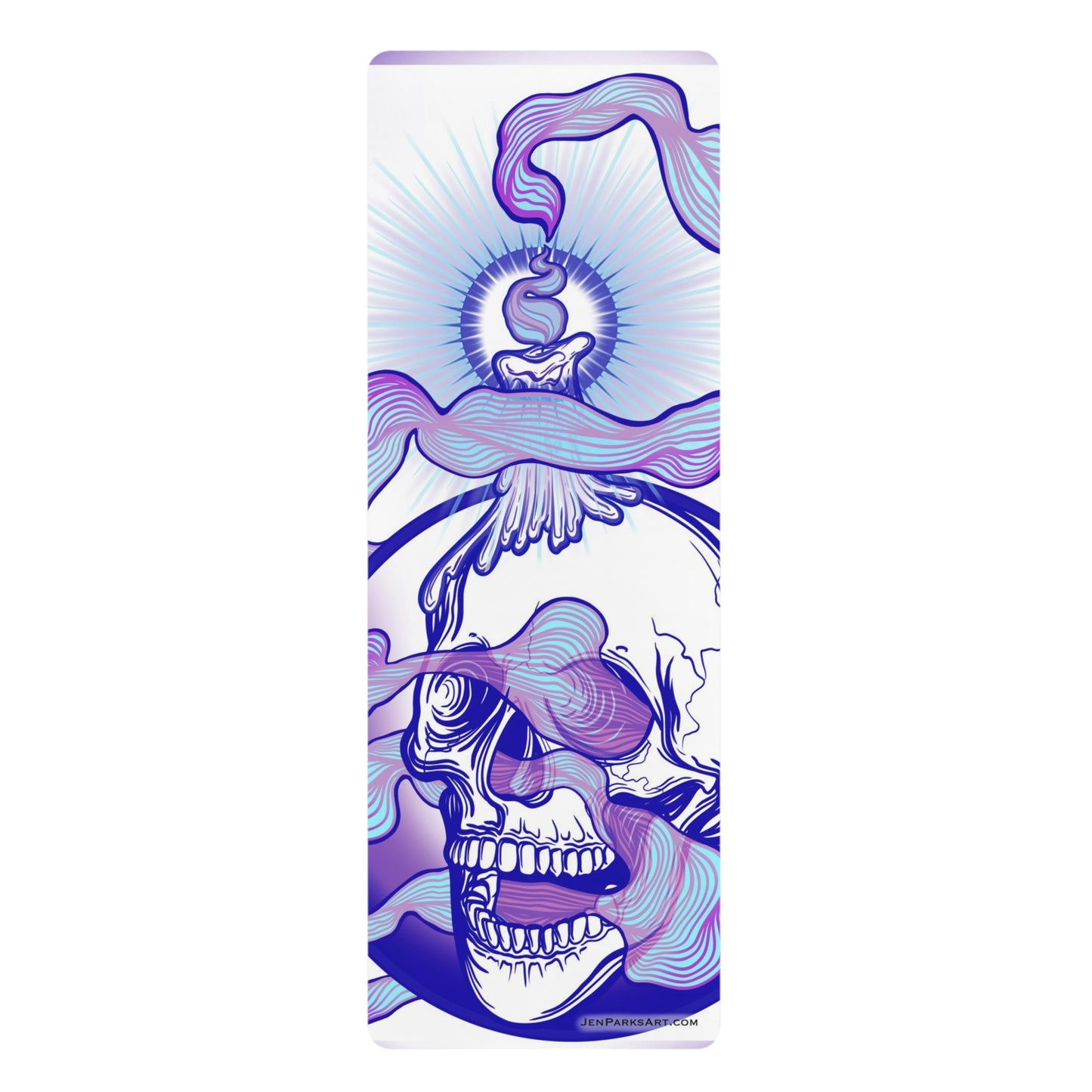 Art Yoga Mat Black Flame Candle