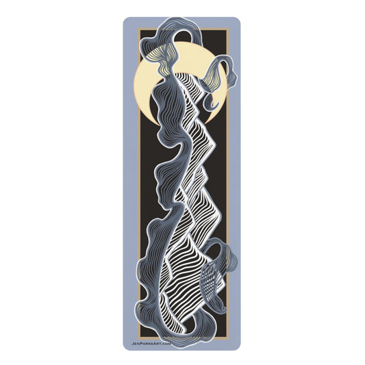 Art Yoga Mat Mountains and moon