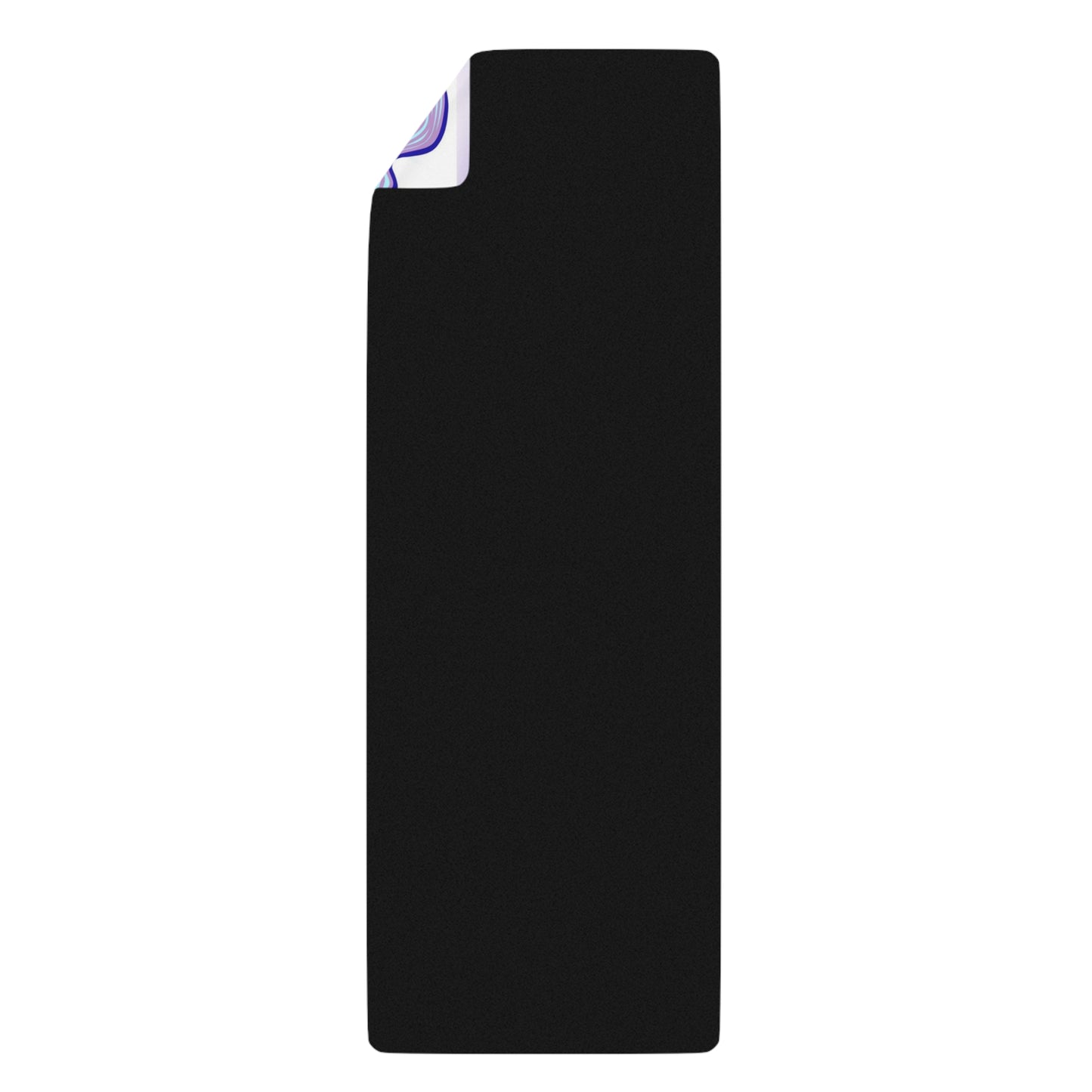 Art Yoga Mat Black Flame Candle