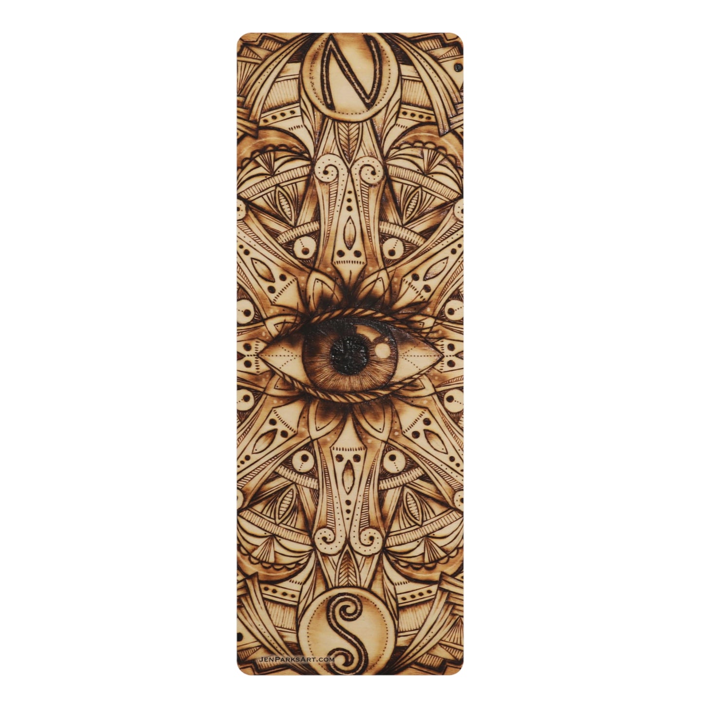 Art Yoga Mat Eye Follow Directions