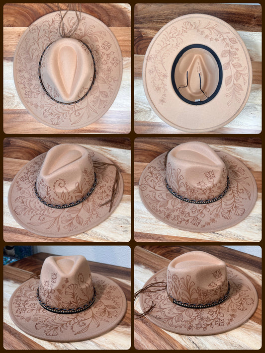 Dancing wildflowers wide bring tan fedora
