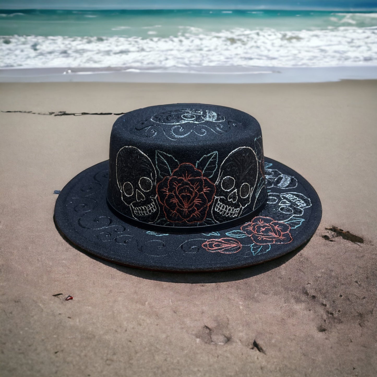 Day of the Dead Black Fedora