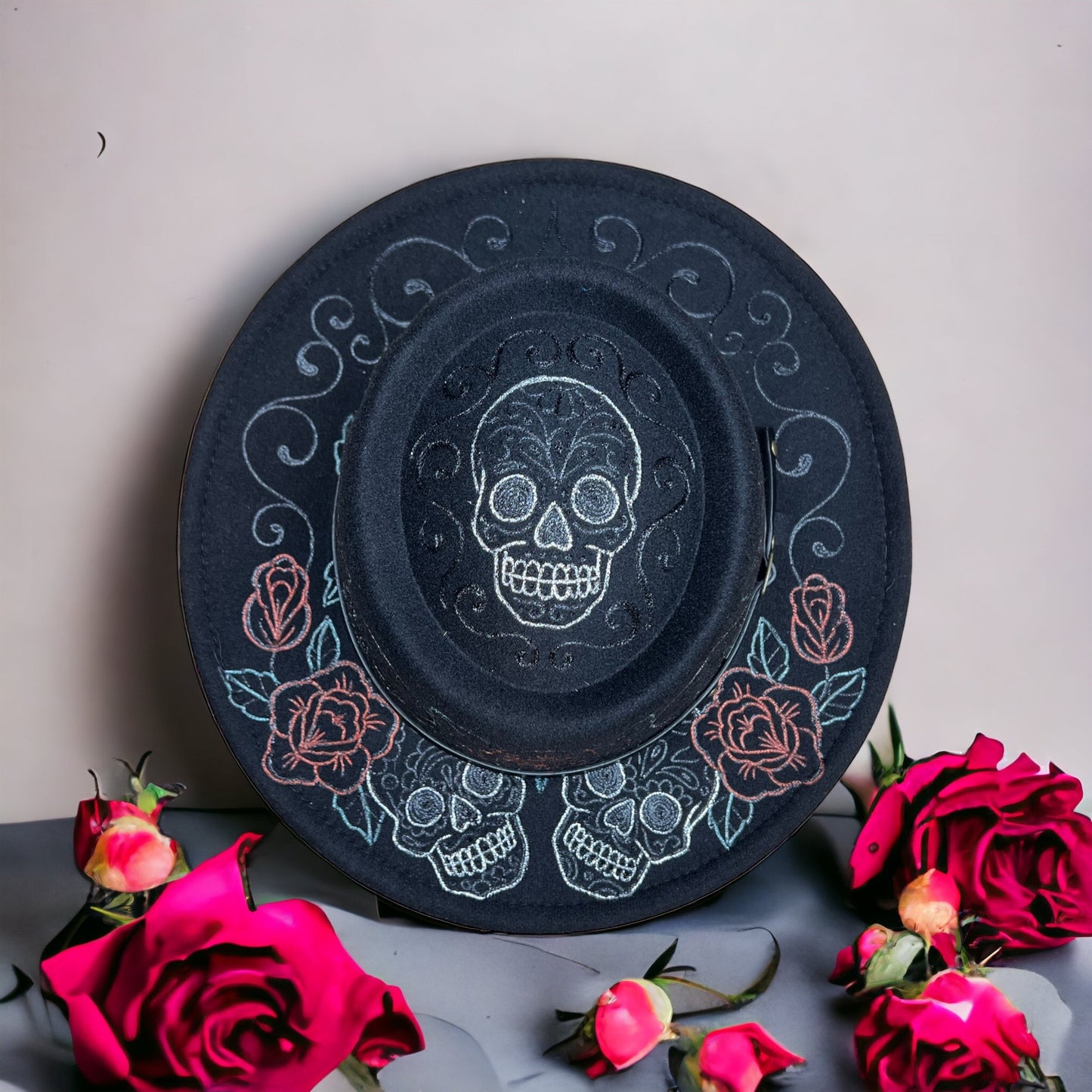 Day of the Dead Black Fedora