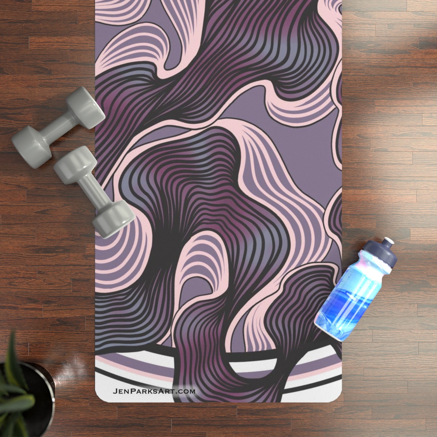 Art Yoga Mat Purple Haze