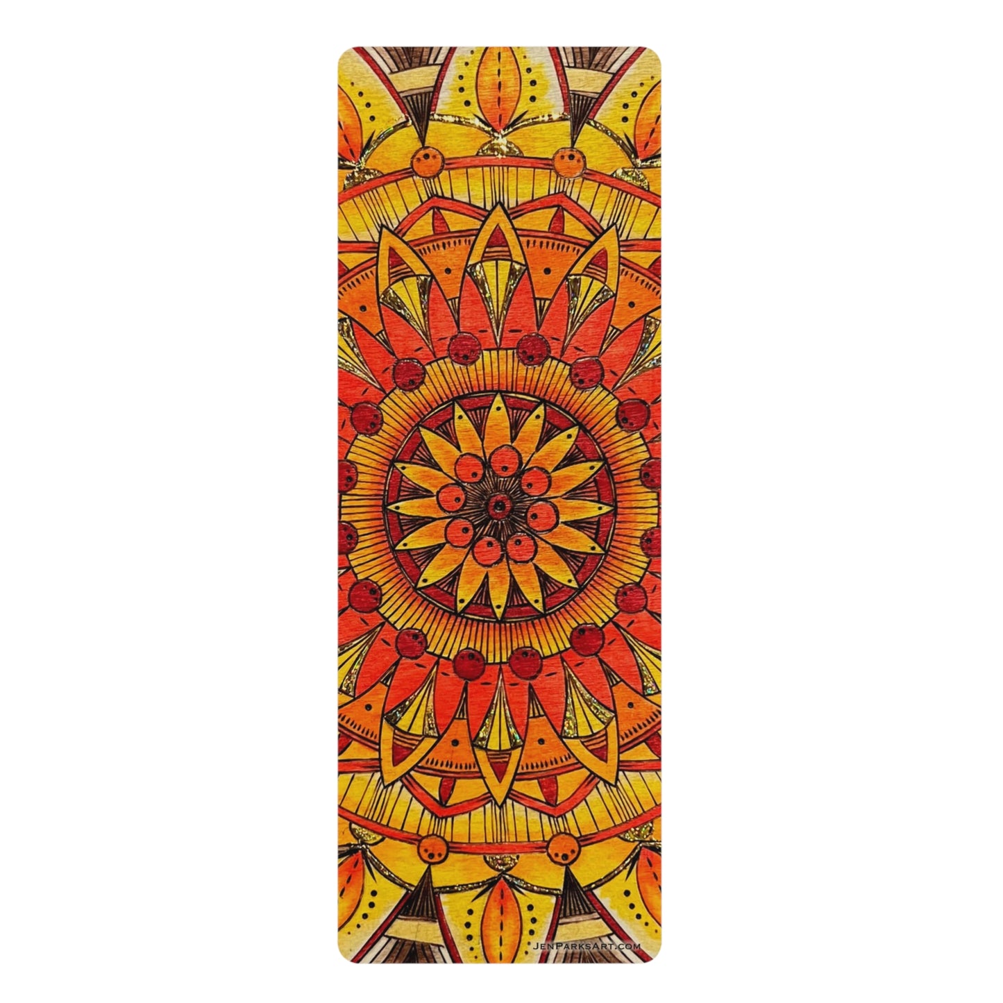 Art Yoga Mat Sun Mandala