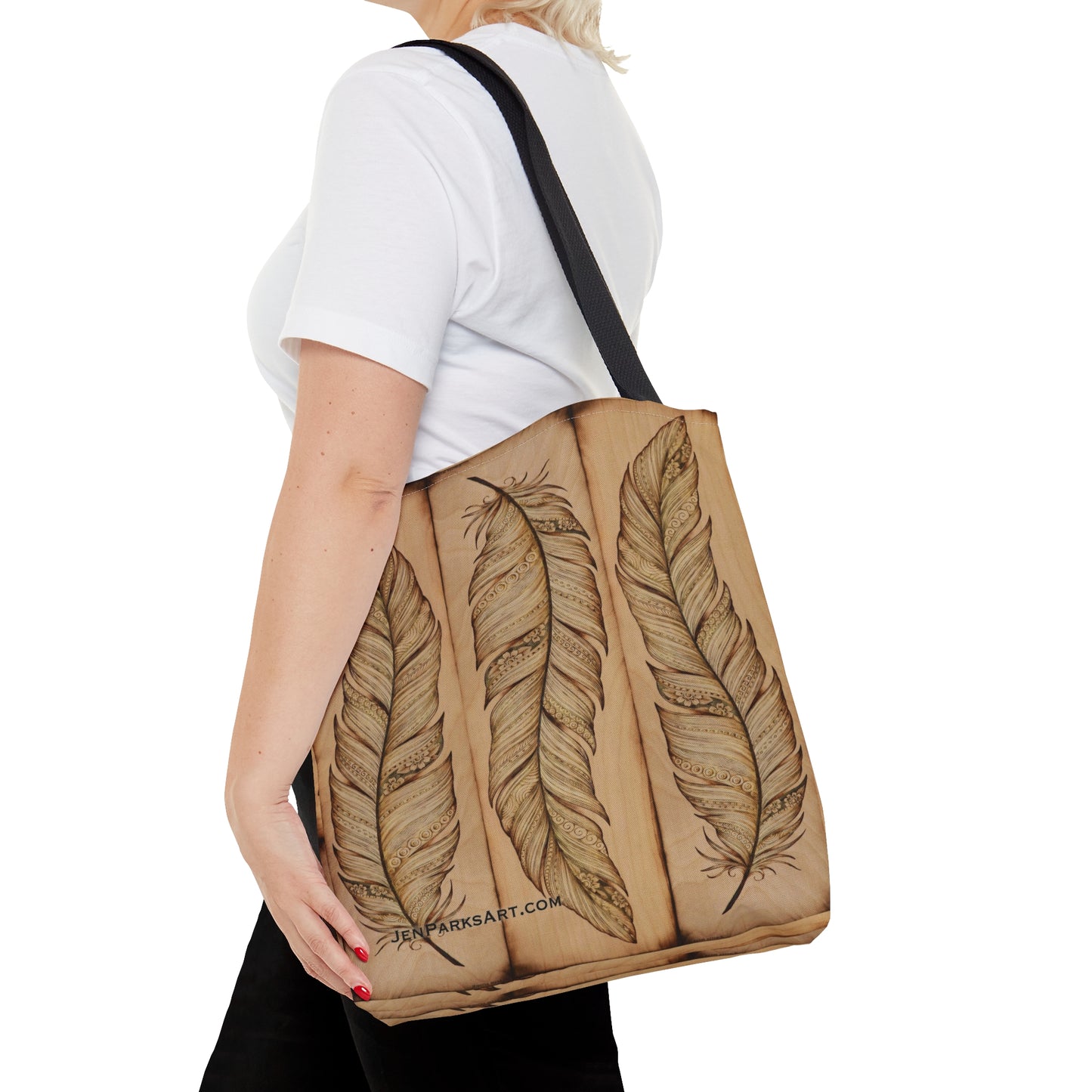 Art Tote Bag Golden Feather