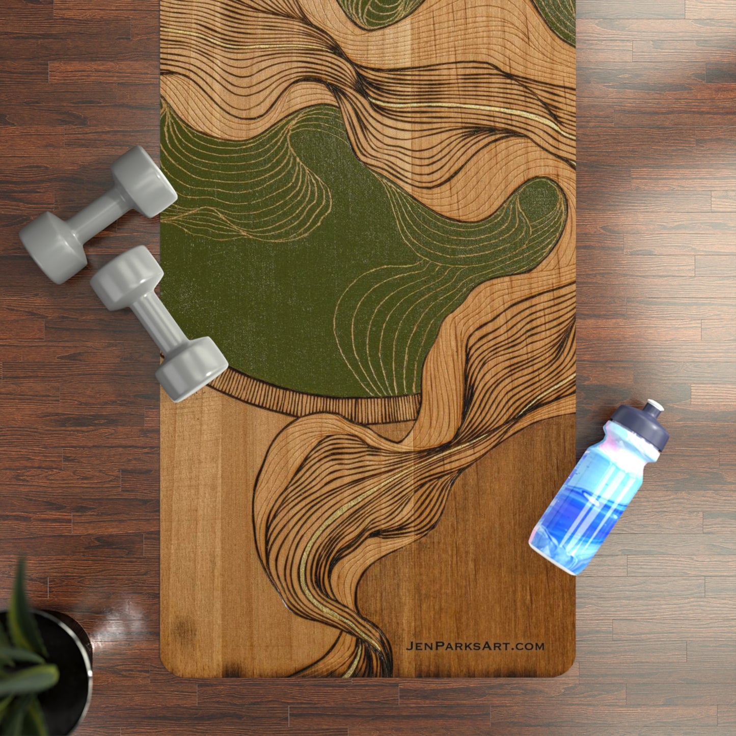 Art Yoga Mat Go with the Flow