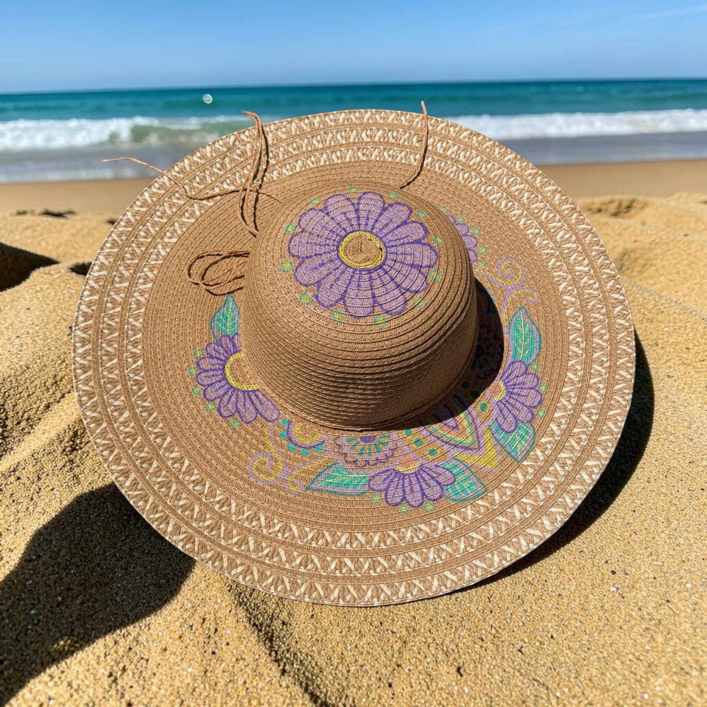 Purple Flower Sun Hat