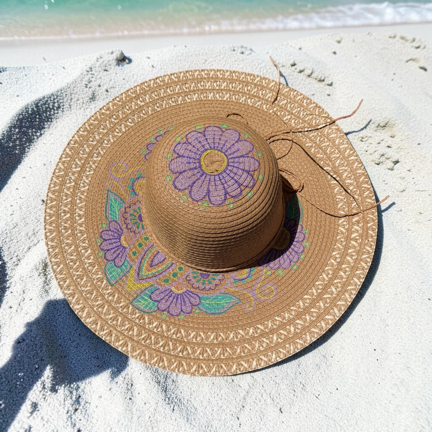 Purple Flower Sun Hat