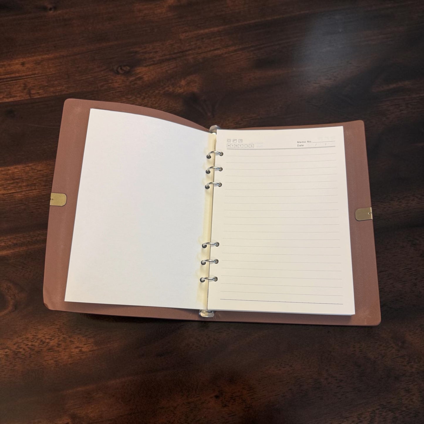 White Lined Flower Journal